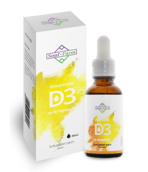 Witamina D3 w kroplach (2000IU) 30ml Soul Farm