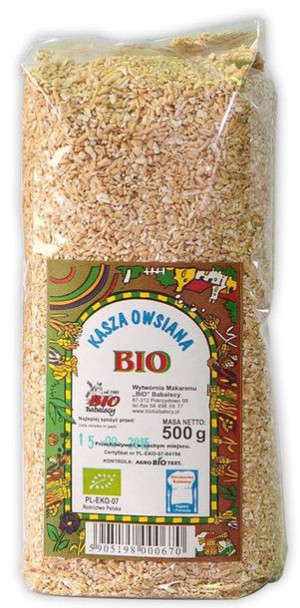 Kasza owsiana BIO 500 g BABALSCY