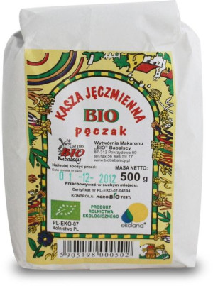 Kasza jęczmienna pęczak BIO 500 g BABALSCY