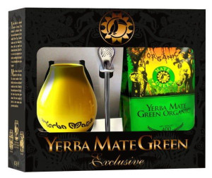 Zestaw Yerba Mate Bio 400 G, Matero, Bombilla Organic Mate Green