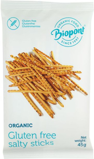 Paluszki solone bezglutenowe BIO 45 g  BIOPONT