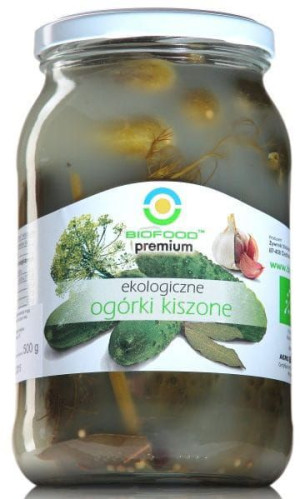 Ogórki kiszone bezglutenowe BIO 700g (400g) Bio Food