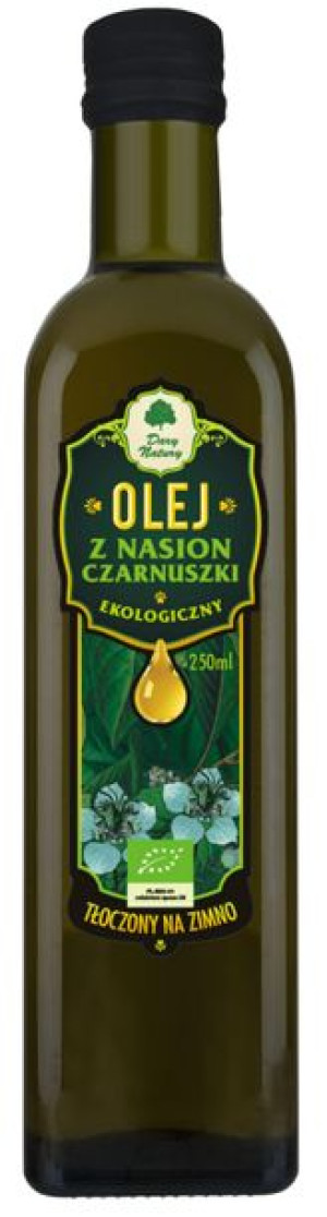 Olej z nasion CZARNUSZKI VIRGIN BIO 250 ml Dary Natury