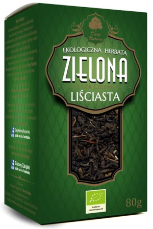 Herbata zielona liściasta BIO 80 g Dary Natury