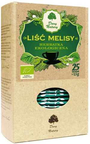 Herbatka LIŚĆ MELISY BIO (25 x 1,5 g) Dary Natury