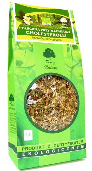 Herbatka polecana przy NADMIARZE CHOLESTEROLU BIO 200 g  Dary Natury