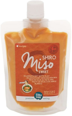 Miso SHIRO SWEET (pasta sojowa z ryżem białym) BIO 250 g Terrasana