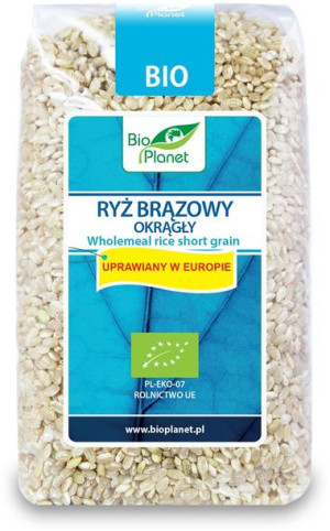 Ryż brązowy okrągły BIO 500g  Bio Planet