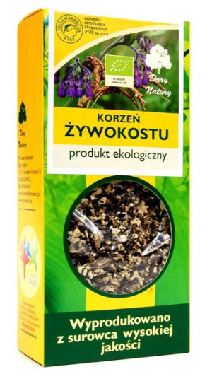 Żywokost Korzeń Bio 100 G Dary Natury