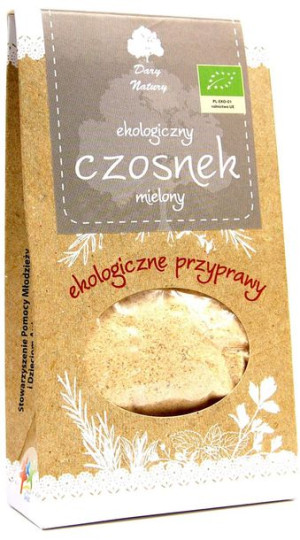 Czosnek mielony  BIO 50 g Dary Natury