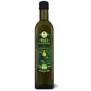 Olej z lnianki (rydzowy) virgin BIO 500 ml Dary Natury