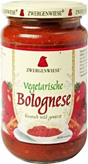 Sos wegański Bolognese bezglutenowy BIO 350g Zwergenwiese