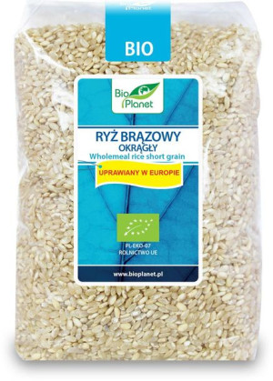 Ryż brązowy okrągły BIO 1 kg Bio Planet