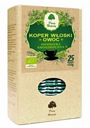 Herbatka z owocu kopru włoskiego BIO (25 x 2 g) Dary Natury