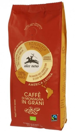 Kawa 100% Arabica ziarnista FAIR TRADE BIO 500g Alce Nero