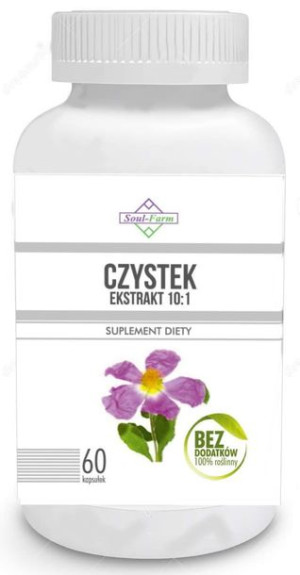 Czystek ekstrakt 10:1 620mg 60 KAPS Soul Farm
