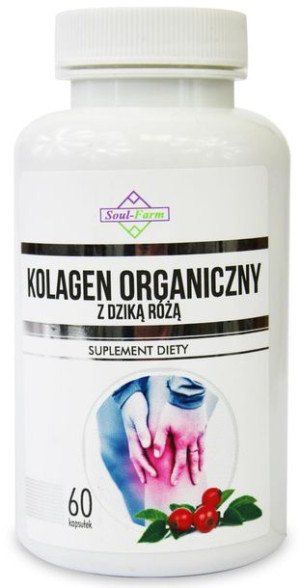 Kolagen morski z dziką różą 400mg 60 KAPS Soul Farm
