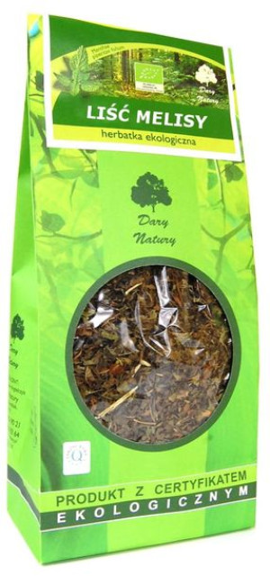 Herbatka LIŚĆ MELISY BIO 100 g Dary Natury