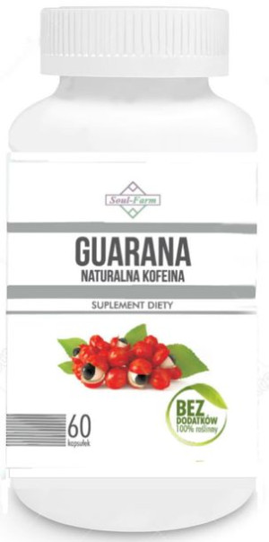 Guarana ekstrakt 500mg 60 KAPS  Soul Farm