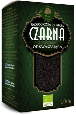 Herbata czarna ODKWASZAJĄCA liściasta BIO 100 g Dary Natury