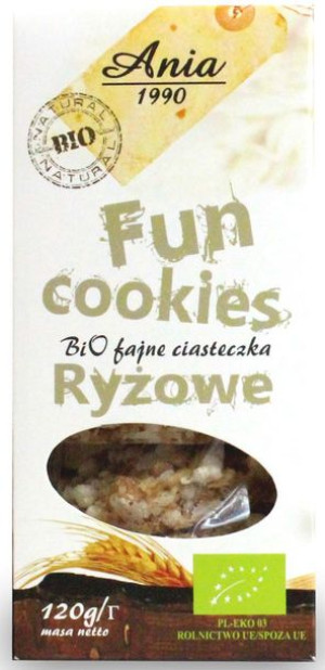 Fun Cookies RYŻOWE BIO 120 g BIO ANIA