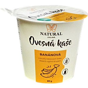 Owsianka bezglutenowa z bananami i ziarnami kakao 80g NATURAL