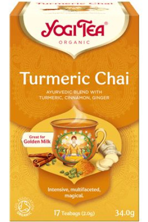Herbatka złoty chai z kurkumą (TURMERIC CHAI) BIO (17 x 2 g) 34 g Yogi Tea