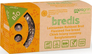 Chleb lniany z słonecznikiem bezglutenowy BIO 70 g Papagrin