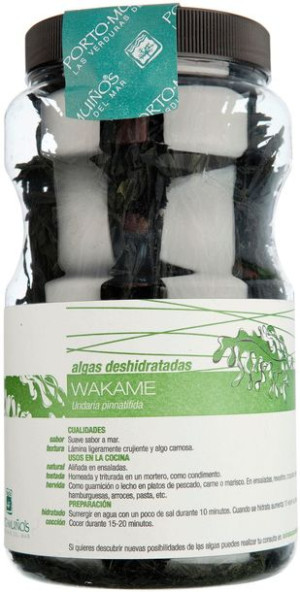 Algi morskie suszone WAKAME BIO 100 g Porto Muinos