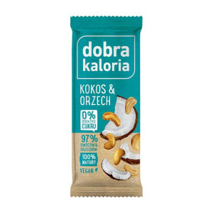 Baton owocowy kokos i orzech 35g Dobra Kaloria