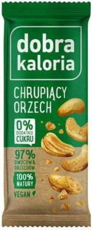 Baton owocowy chrupiący orzech 35 g Dobra Kaloria