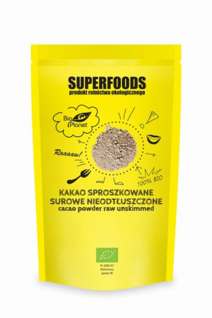 Kakao sproszkowane surowe nieodtłuszczone BIO 150g Bio Planet