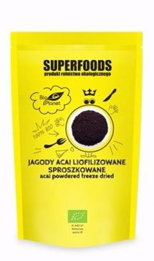 Jagody Acai liofilizowane sproszkowane BIO 100g Bio Planet