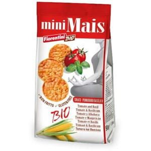 Krążki kukurydziane z pomidorami i bazylią bezglutenowe BIO 50g Fiorentini