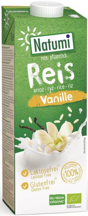 Napój ryżowo-waniliowy bezglutenowy BIO 1 L Natumi