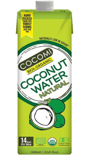 Woda kokosowa naturalna BIO 1l  Cocomi