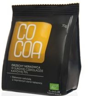 Orzechy nerkowca w czekoladzie kawowej BIO 70 g  Cocoa