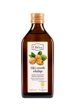 Olej z orzecha włoskiego tłoczony na zimno 250ml Olvita