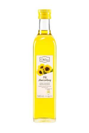 Olej słonecznikowy tłoczony na zimno 500ml Olvita