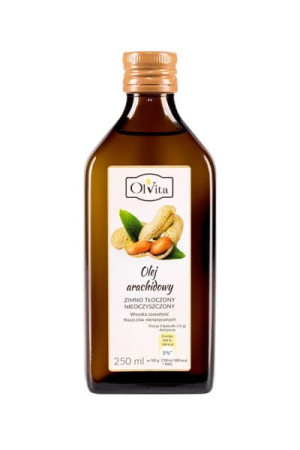 olej arachidowy tłoczony na zimno  250ml Olvita