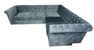 Narożnik LUDO w stylu Chesterfield Glamour