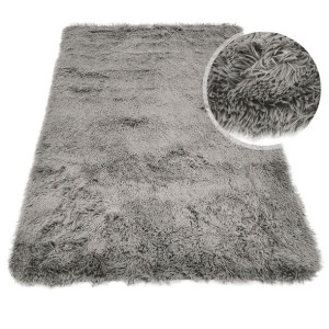 Dywan Megan 100x150 Miękki Pluszowy Klasyczny Szary