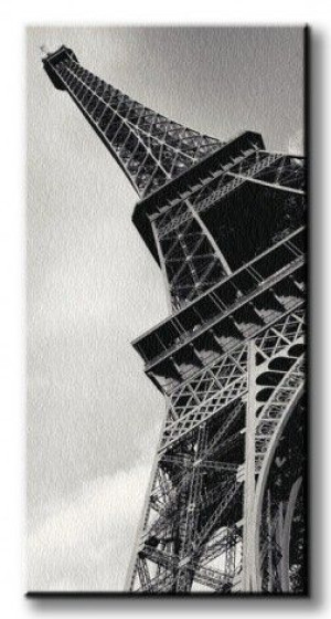 Eiffel Tower - Obraz na płótnie 50x100 cm