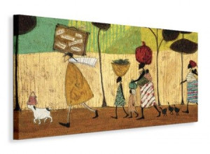 Sam Toft Doris helps out on the trip to Mzuzu - Obraz na płótnie 100x50 cm