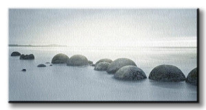 Moeriaki Boulders - Obraz na płótnie 100x50 cm