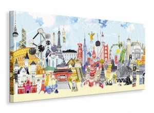 China London - Obraz na płótnie 100x50 cm