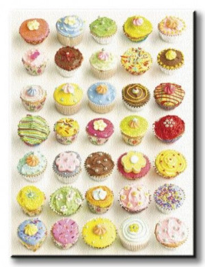 Cup Cakes - Obraz na płótnie 60x80 cm
