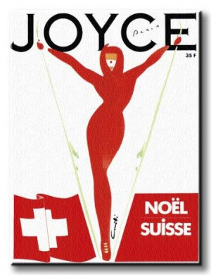 Joyce, Noël, Paris - Obraz na płótnie 60x80 cm