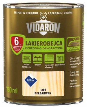 Vidaron Lakierobejca Bezbarwny L01 - 0,75l
