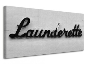 Launderette - Obraz na płótnie 100x50 cm